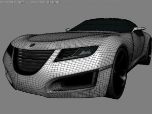 saab aero x concept 3D Model