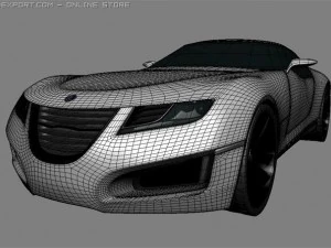 saab aero x concept 3D Model