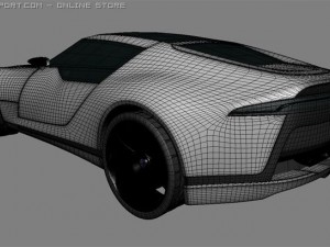 saab aero x concept 3D Model