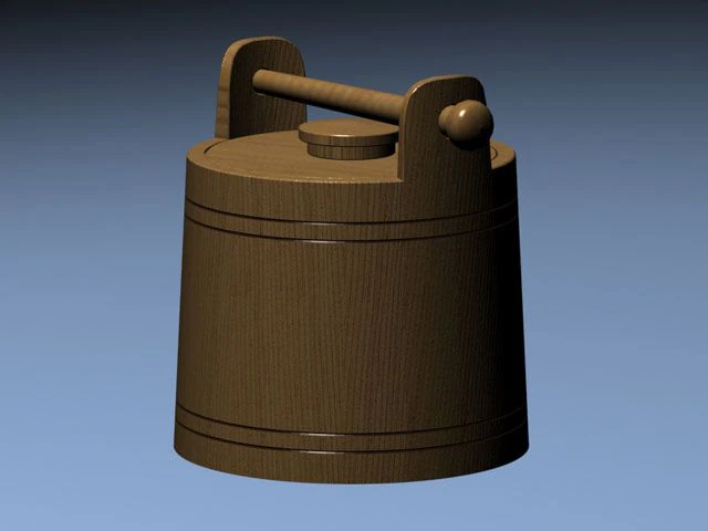 tub for honey 3D Model .c4d .max .obj .3ds .fbx .stl .blend 