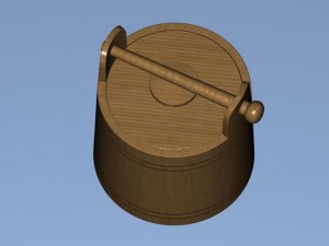 tub for honey Modèle 3D
