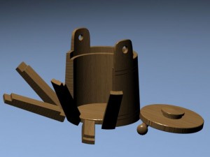 tub for honey Modèle 3D