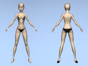 Dziewczyna Model 3D