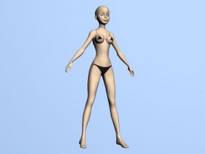 The girl 3Dモデル