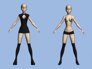 The girl 3Dモデル