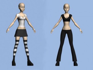 The girl 3Dモデル
