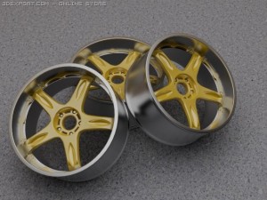 volk racing wheel 3D Model