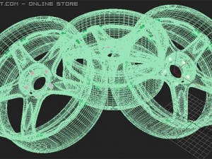 volk racing wheel 3D Model