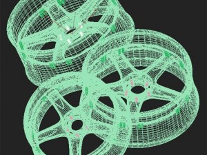 volk racing wheel 3D Model