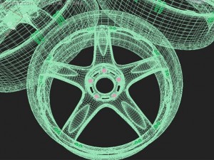 volk racing wheel 3D Model