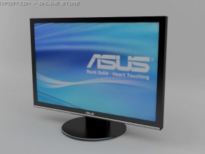 asus wide monitor 22inch 3D Model