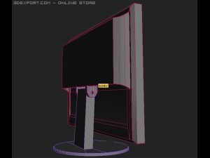 asus wide monitor 22inch Modèle 3D