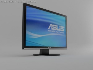asus wide monitor 22inch Modèle 3D