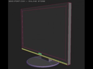 asus wide monitor 22inch Modèle 3D