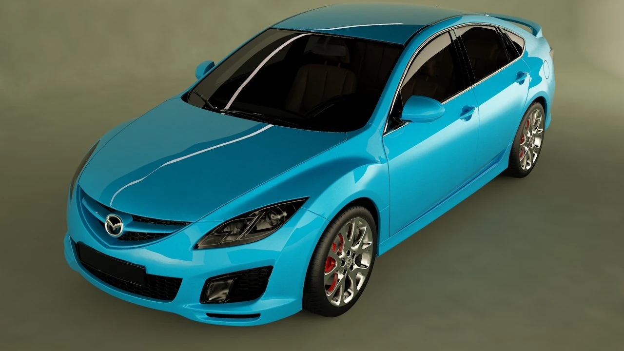 mazda 6 3D Model .c4d .max .obj .3ds .fbx .stl .blend 