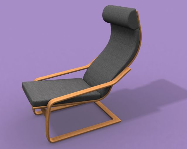 ikea chair 3D 模型 .c4d .max .obj .3ds .fbx .stl .blend