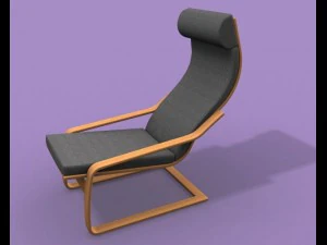 krzesło z Ikei Model 3D