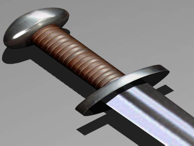 viking sword 3D Model .c4d .max .obj .3ds .fbx .stl .blend