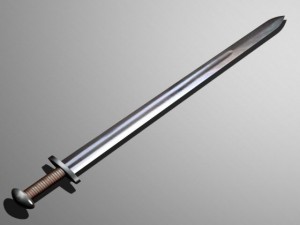 viking sword Model 3D