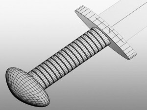 viking sword Model 3D