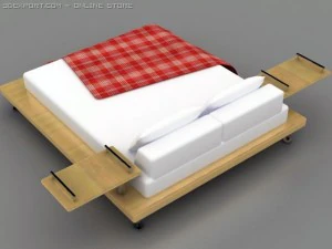bed 3D Model