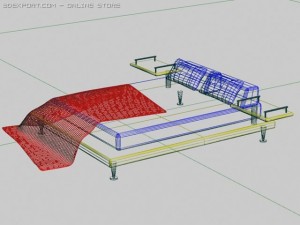 bed 3D 모델