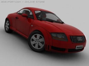 audi tt low poly 3D 모델