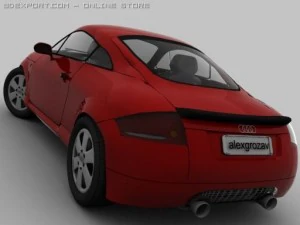audi tt low poly 3D Model