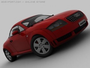 audi tt low poly 3D 모델