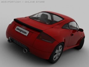 audi tt low poly 3D 모델