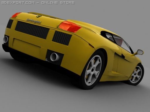 lamborghini gallardo low poly 3Dモデル .c4d .max .obj .3ds .fbx .stl .blend 