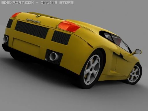 lamborghini gallardo low poly 3D Model .c4d .max .obj .3ds .fbx .stl .blend 