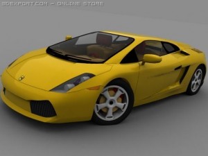 lamborghini gallardo low poly 3Dモデル