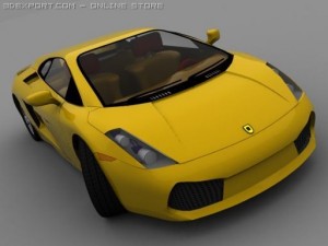 lamborghini gallardo low poly 3Dモデル