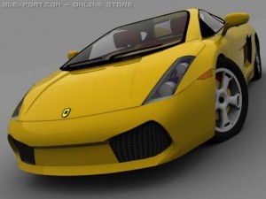 lamborghini gallardo low poly 3Dモデル