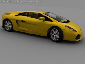 lamborghini gallardo low poly 3Dモデル