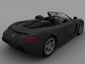 porsche carrera gt low poly 3D Model