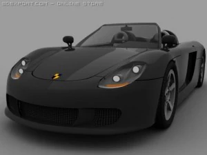 porsche carrera gt low poly 3D Model
