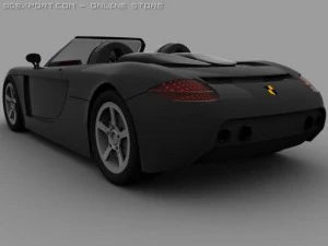porsche carrera gt low poly 3D Model