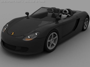porsche carrera gt low poly 3D 모델