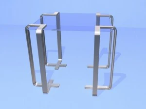 mesa de vidro Modelo 3D