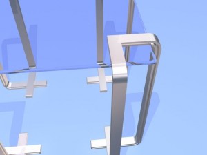 glass table Modelo 3D