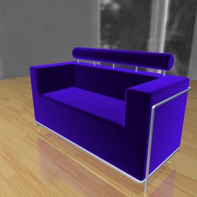 two seater 02 Model 3D .c4d .max .obj .3ds .fbx .stl .blend 
