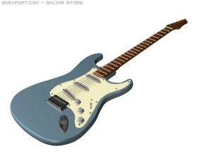 elektro gitar 3D Model