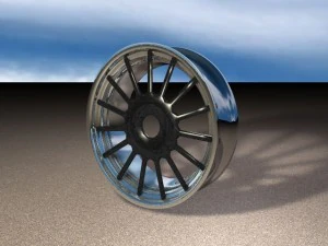 15-Speichen-Felge 3D Modell