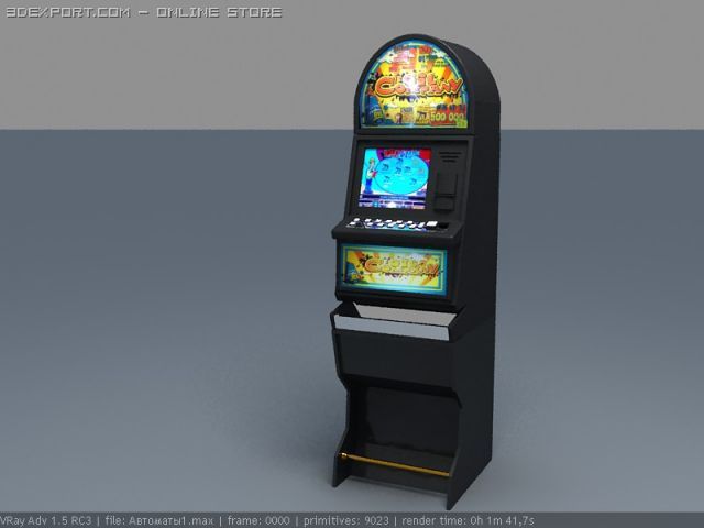 games avtomat 3D Модель .c4d .max .obj .3ds .fbx .stl .blend 