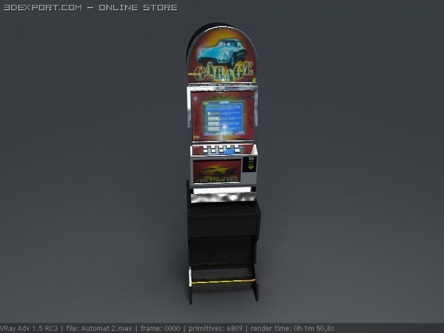 games avtomat2 3D Model .c4d .max .obj .3ds .fbx .stl .blend
