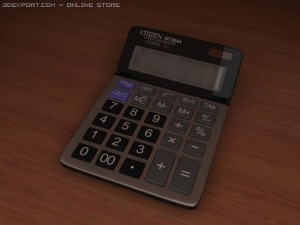 citizen electronic calculator 3D Модель