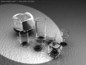 glass collection 3D Model