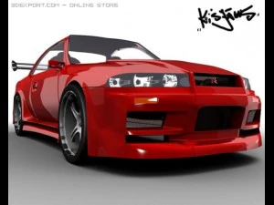 Ниссан Скайлайн 3D Модель